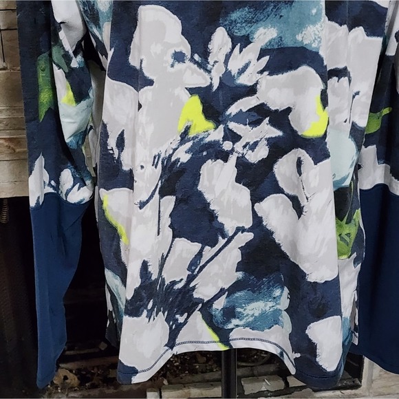 The North Face Dawndream‎ Long Sleeve Shirt Blue Floral Print Plus Sz 2XL New - Picture 2 of 9